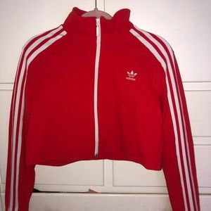 Adidas Crop Tracksuit Jacket